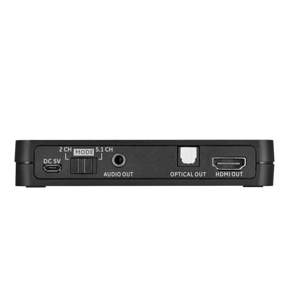 Insignia HDMI Audio Extractor with 4K@60Hz/ HDR Support Black